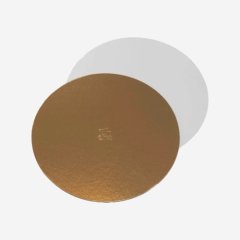 Подложка под торт Золото/Белая 1,5 мм 14 см 